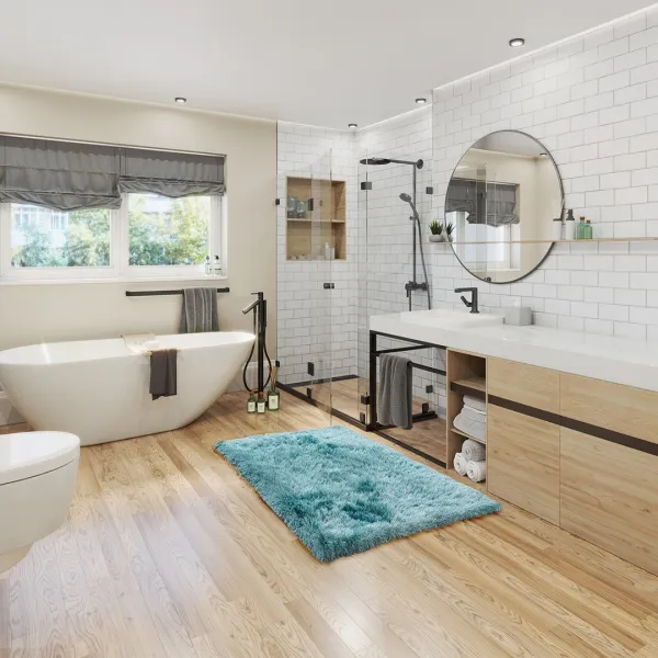 Koberec AmeliaHome Floro tyrkysový, veľkosť 50x80