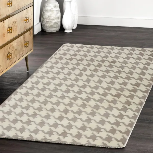 Tutumi Koberec Clover Pepitka krémový, veľkosť 140x200