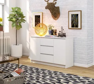 Ak furniture Komoda 120 cm K016 biela