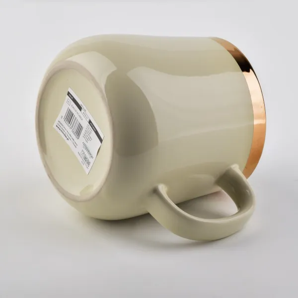 Affekdesign Hrnček DALIA 500ml béžovo-zlatý