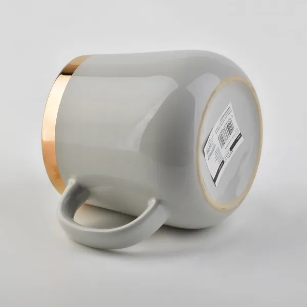 Affekdesign Hrnček DALIA 500ml šedo-zlatý