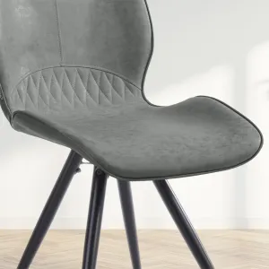 HOMEDE Jedálenská stolička Horsal sivá, veľkosť 48,5x69,5x82