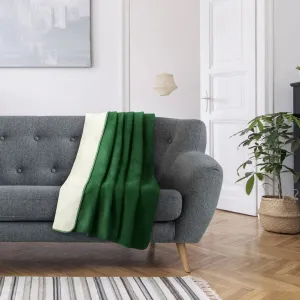 Deka AmeliaHome Virku fľaškovo zelená/ecru, veľkosť 150x200