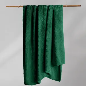 Deka z mikrovlákna DecoKing Henry tmavozelená, veľkosť 70x150
