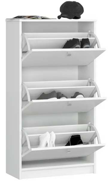 Ak furniture Botník ANTONIO 60 cm biely