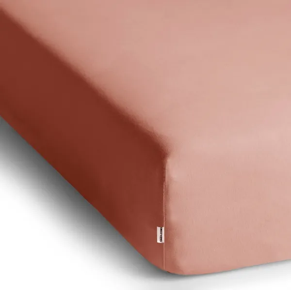 DecoKing Bavlnené prestieradlo AmeliaHome AMBER broskyňové, veľkosť 100-120x200+30