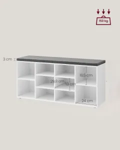 Topánkovník Houseland Rool biely