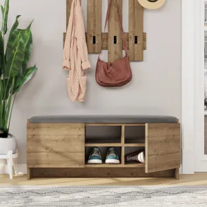 Botník Houseland Zulla dub tmavý