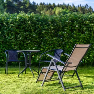 NABBI Jupiter 60 1+4 záhradný set čierna / hnedá
