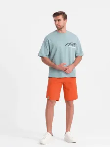 Štýlové kraťasy pre pánov oranžové