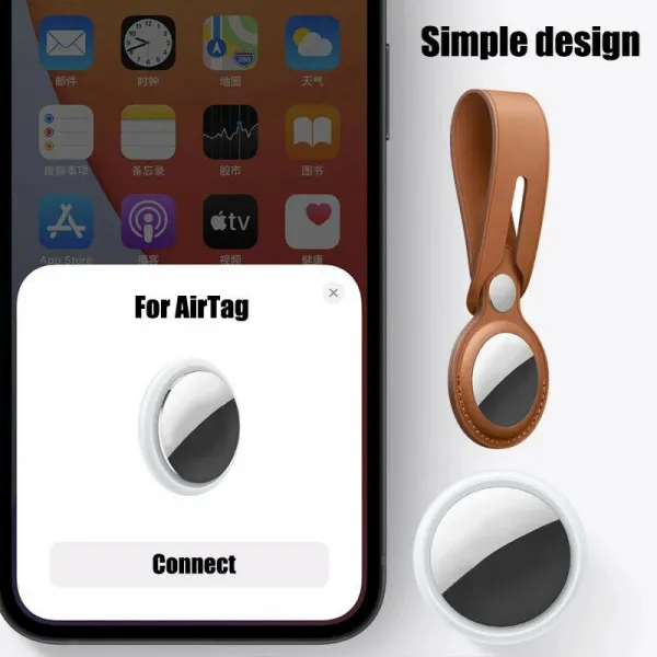 Innocent Leather Loop Case for AirTag - Black
