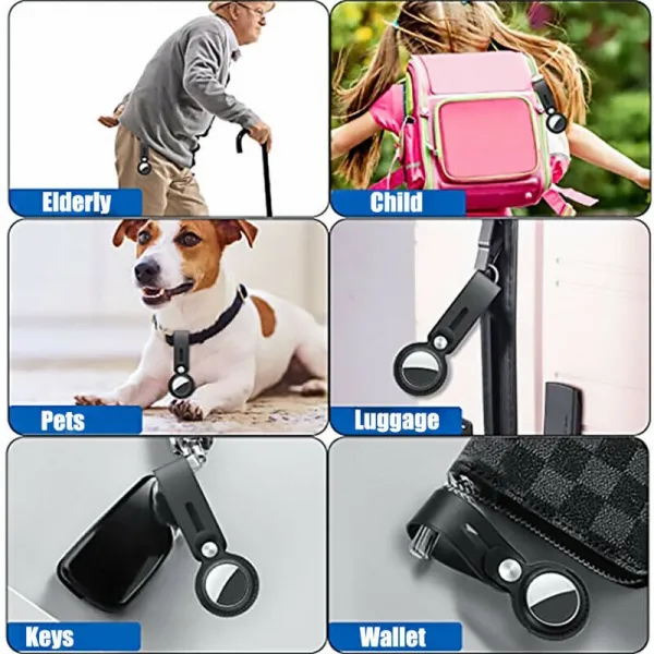 Innocent Leather Loop Case for AirTag - Black