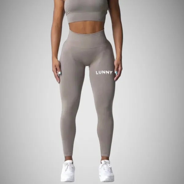 Legínovo Fitness set hnedý Ensemble Veľkosť: L