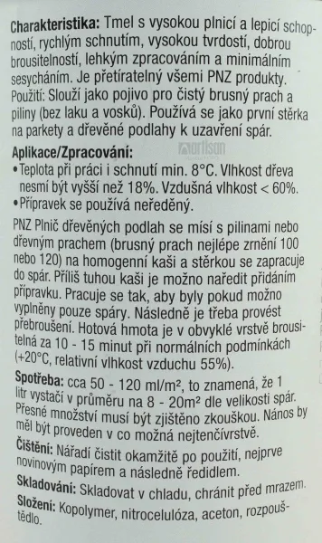 PNZ Tmel na drevené podlahy 1 l Bezfarebný