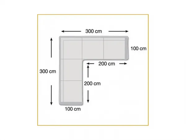 Ochranná plachta pre sedaciu súpravu L - XXL (300x300x80 cm)