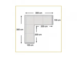 Ochranná plachta pre sedaciu súpravu L - XXL (300x300x80 cm)