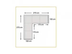 Ochranná plachta pre sedaciu súpravu L-Form XL (270x270x80 cm)