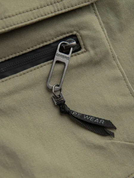 Trendy jogger kapsáčové nohavice pre pánov khaki
