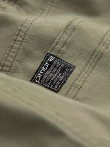Trendy jogger kapsáčové nohavice pre pánov khaki