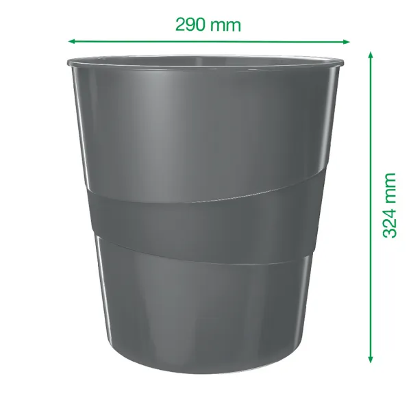 Kôš plastový Leitz WOW 15 ℓ červený