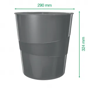 Kôš plastový Leitz WOW 15 ℓ červený