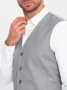 Elegantná vesta šedá - pre mužov