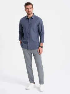 Trendy pánske chinos nohavice šedé