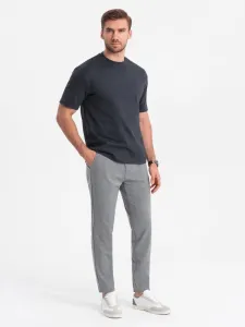 Elegantné pánske chinos nohavice šedé