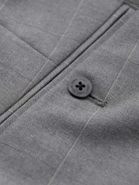 Elegantné pánske chinos nohavice šedé