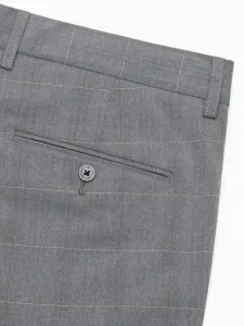 Elegantné pánske chinos nohavice šedé