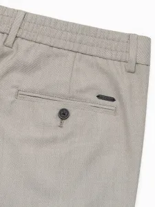 Trendy pánske chinos nohavice svetlo šedé