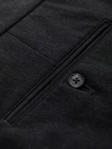 Elegantné pánske chinos nohavice grafitové