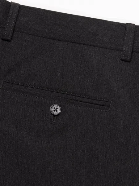 Elegantné pánske chinos nohavice grafitové