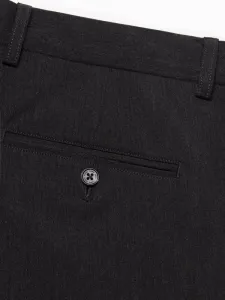 Elegantné pánske chinos nohavice grafitové