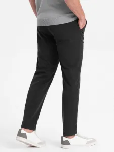 Elegantné pánske chinos nohavice grafitové