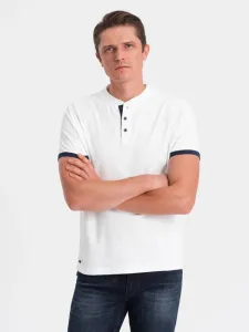 Trendy pánska polokošeľa - biela