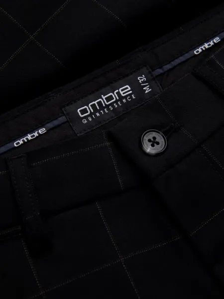Elegantné pánske chinos nohavice čierne