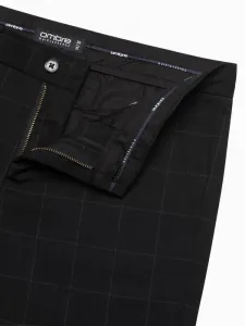 Elegantné pánske chinos nohavice čierne