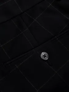 Elegantné pánske chinos nohavice čierne