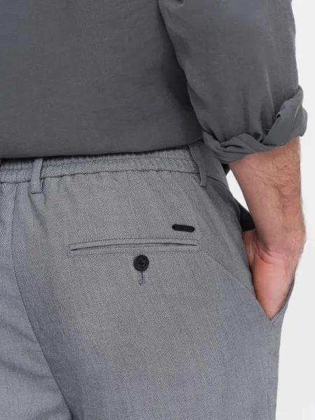 Trendy pánske chinos nohavice šedé