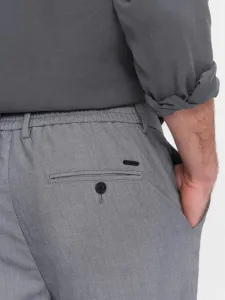 Trendy pánske chinos nohavice šedé