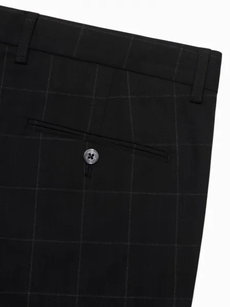 Elegantné pánske chinos nohavice čierne
