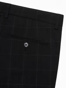 Elegantné pánske chinos nohavice čierne
