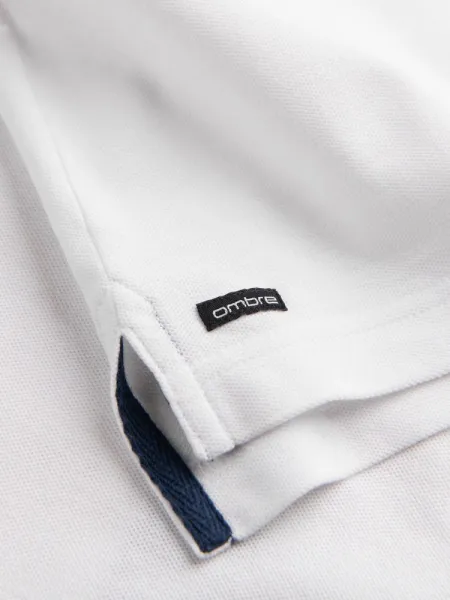 Trendy pánska polokošeľa - biela