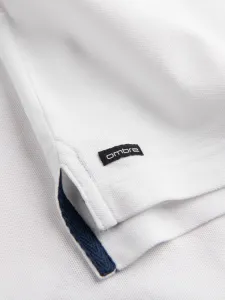 Trendy pánska polokošeľa - biela