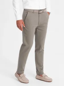 Elegantné pánske chinos nohavice béžové
