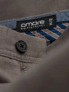Elegantné pánske chinos nohavice béžové