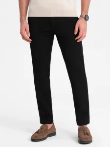 Elegantné pánske chinos nohavice čierne