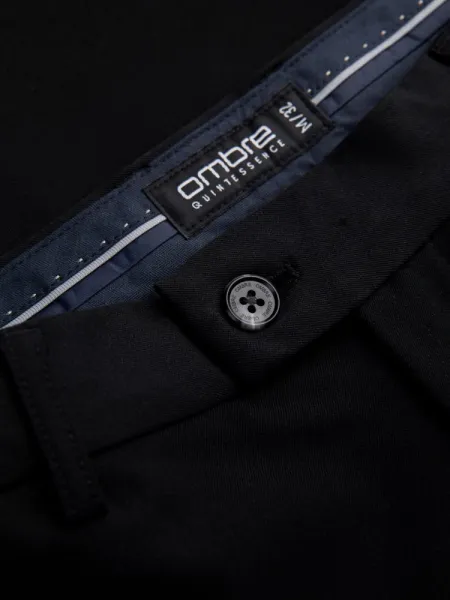 Elegantné pánske chinos nohavice čierne