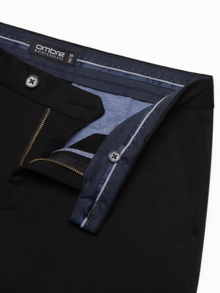 Elegantné pánske chinos nohavice čierne